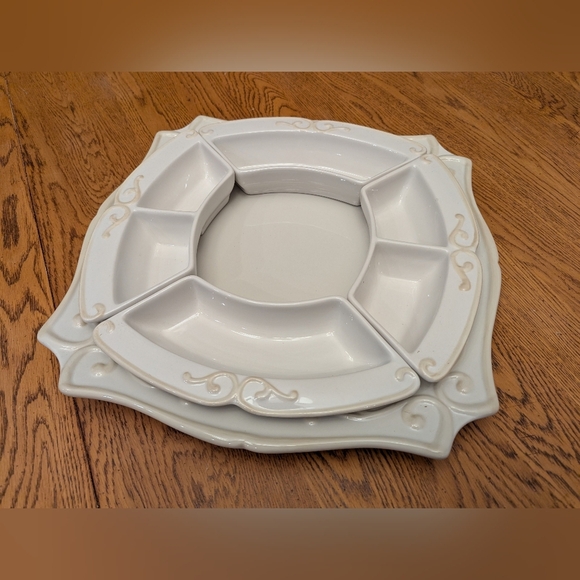 Vintage Princess House Pavilion 15" Platter Serving Set - Picture 3 of 9